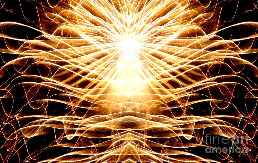 Fireworks Angel Good triumphs over evil Photograph by Rose Santuci-Sofranko
