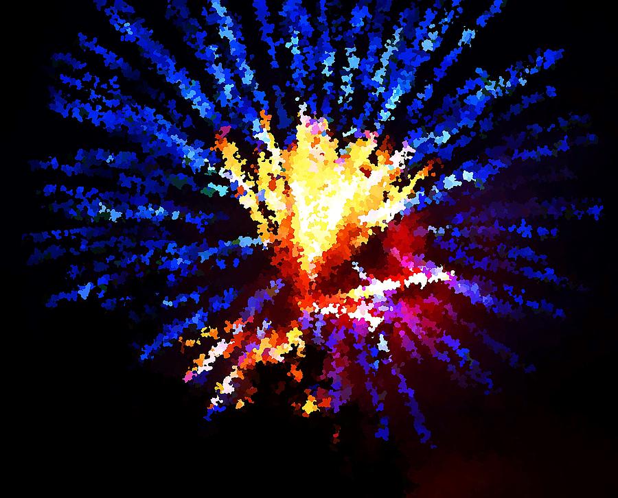 Fireworks as art July 4 2015 Photograph by Karl Rose