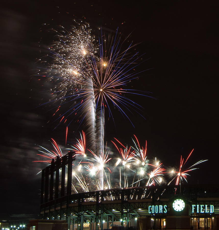 Fireworks at the Field Photograph by Kevin Munro Fine Art America