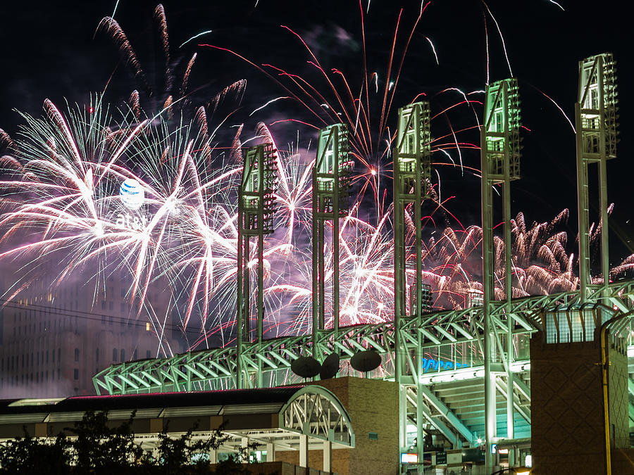 Fireworks at the Jake Photograph by Stewart Helberg