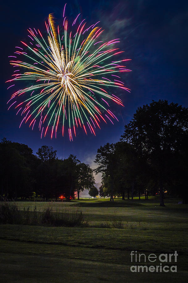 Fireworks Beauty Photograph by Joann Long
