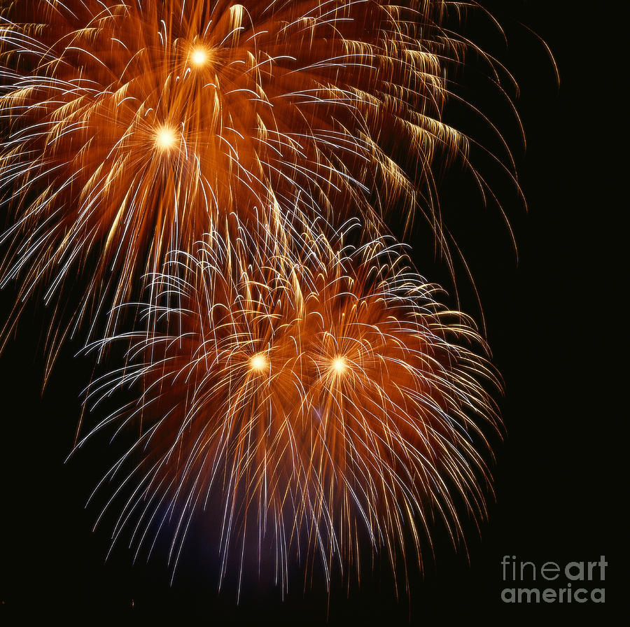 Fireworks Photograph by Bernd Wagner