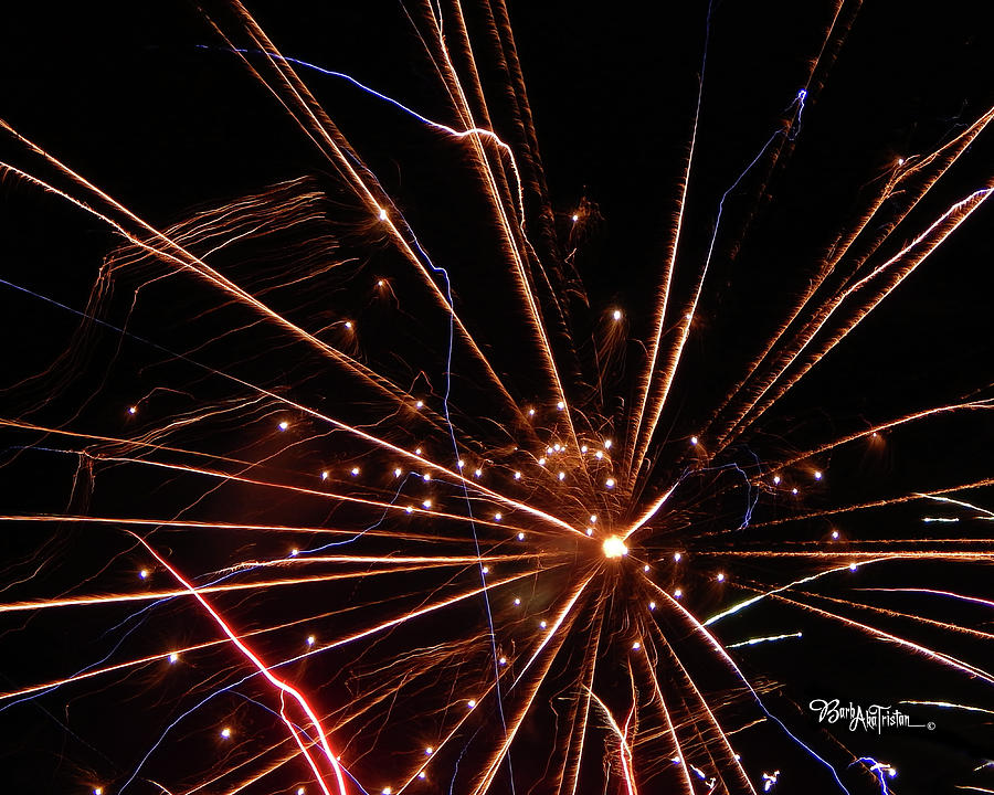 Fireworks Blast #0703 Photograph by Barbara Tristan