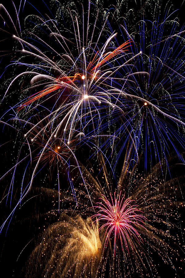 Independence Day Photograph - Fireworks Celebration  by Garry Gay