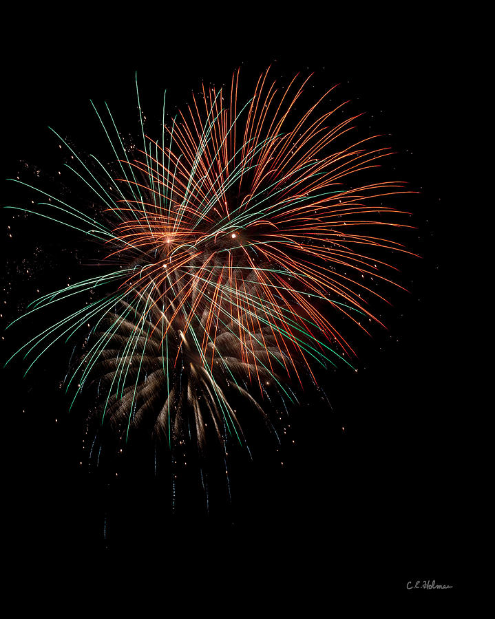Fireworks Photograph - Fireworks by Christopher Holmes