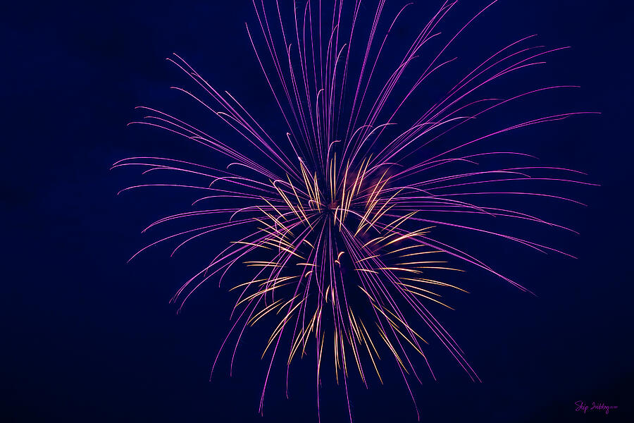 Fireworks Display Photograph by Skip Tribby
