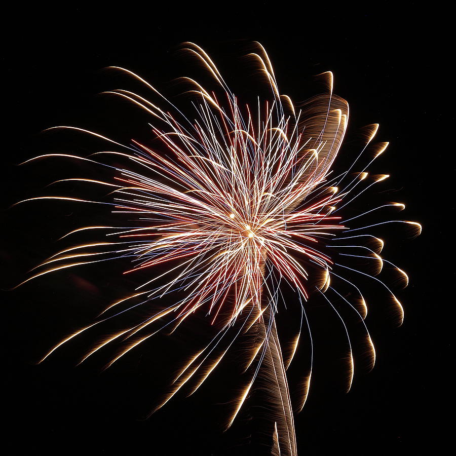 Fireworks from a Boat - 16 Photograph by Jeffrey Peterson