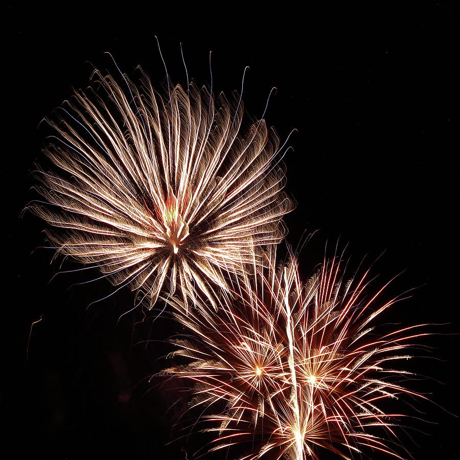 Fireworks from a Boat - 18 Photograph by Jeffrey Peterson