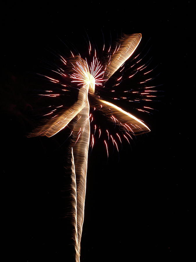 Fireworks from a Boat - 22 Photograph by Jeffrey Peterson