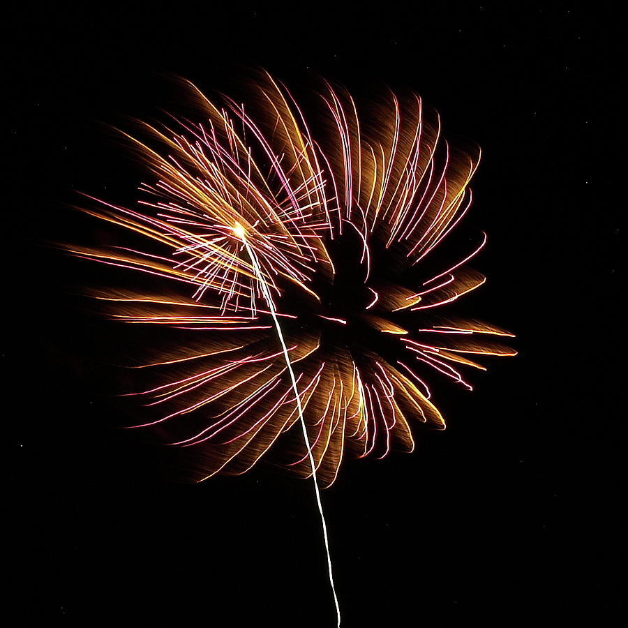 Fireworks from a Boat - 24 Photograph by Jeffrey Peterson