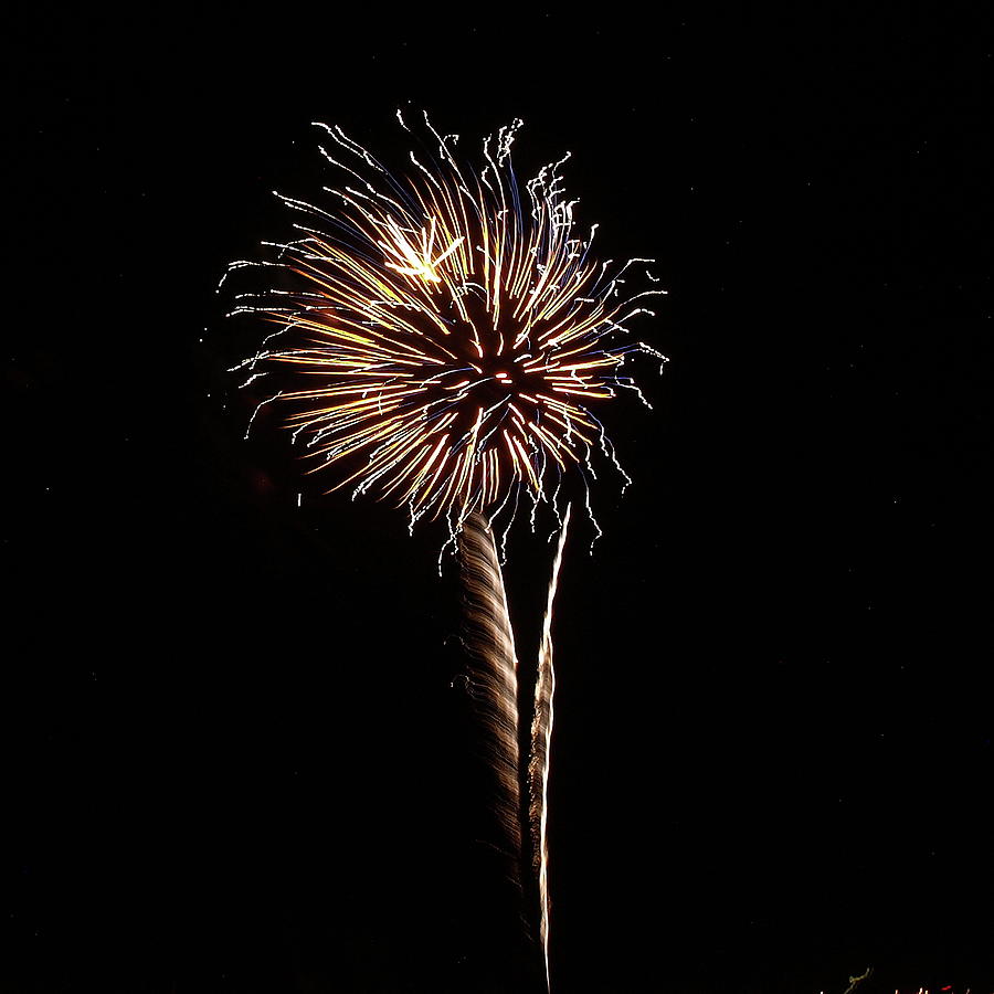 Fireworks from a Boat - 26 Photograph by Jeffrey Peterson