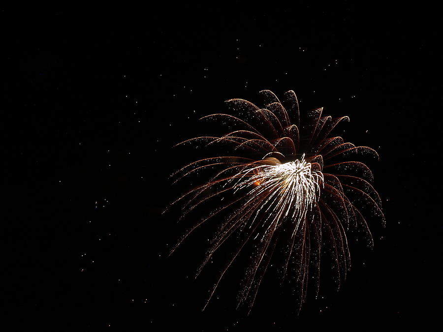 Fireworks from a Boat - 3 Photograph by Jeffrey Peterson