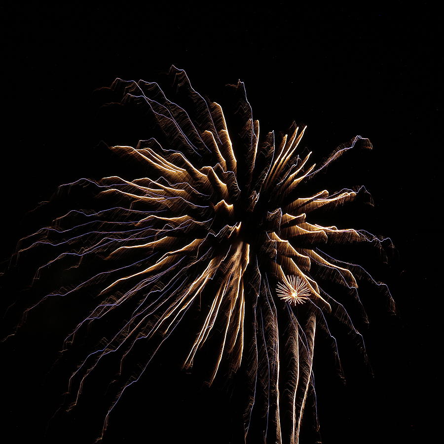 Fireworks from a Bot - 15 Photograph by Jeffrey Peterson