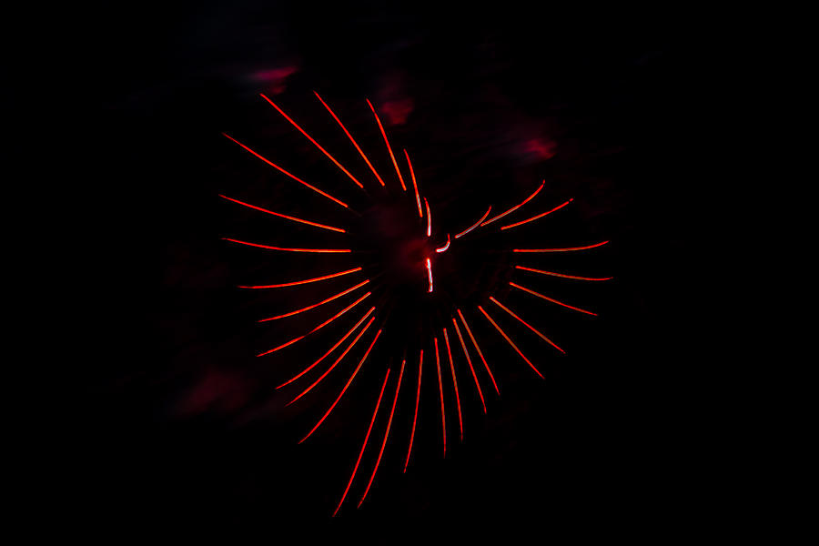 Fireworks From The Heart Photograph by Robert Caddy