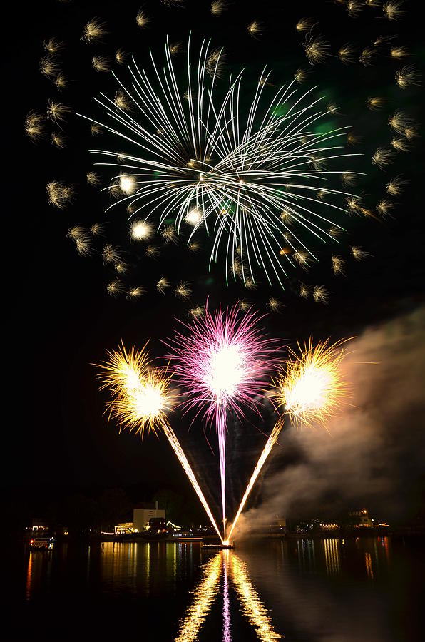 Fireworks in New Hope, PA Photograph by Bob Cuthbert Fine Art America