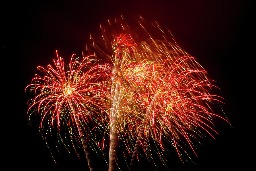 Fireworks in the Breeze Photograph by Bonnie Follett