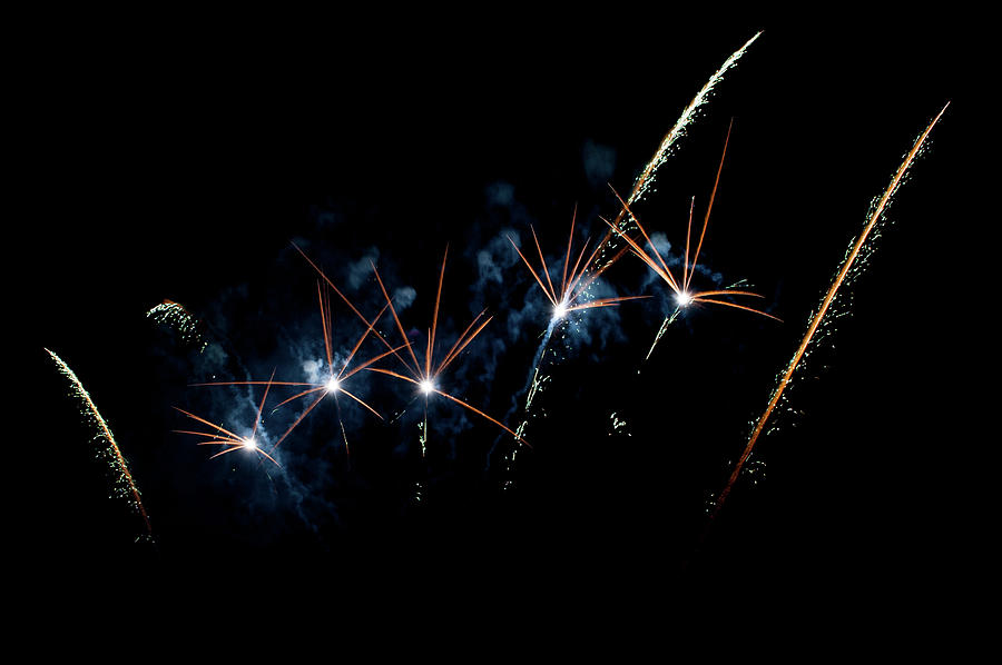 Fireworks in the Night iv Photograph by Helen Jackson