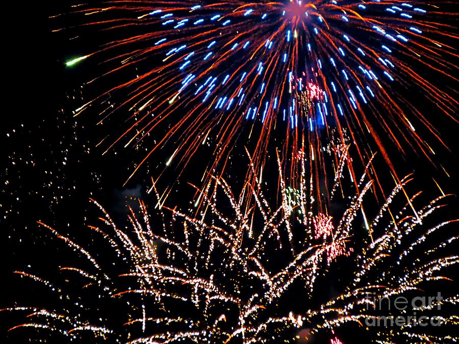 Fireworks No. 2 Photograph by Bonnie J Thompson