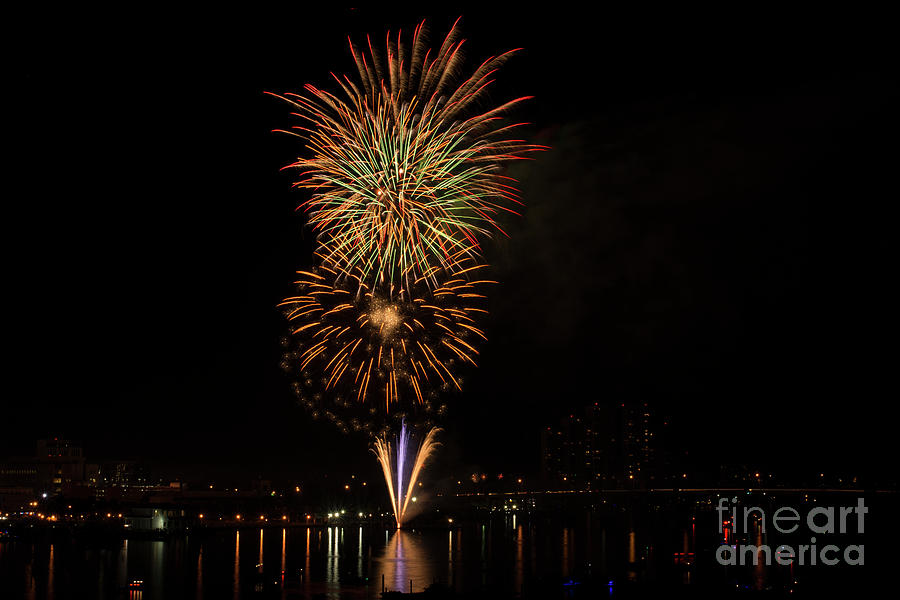 Fireworks Over Ft. Myers Photograph by Quinn Sedam