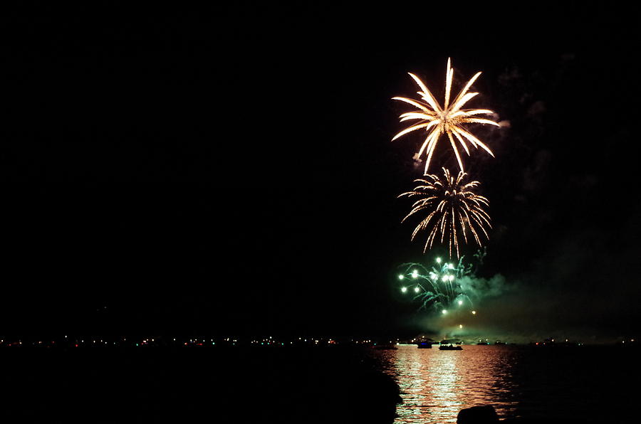 Fireworks Over Shaver Photograph by Kevin B Bohner