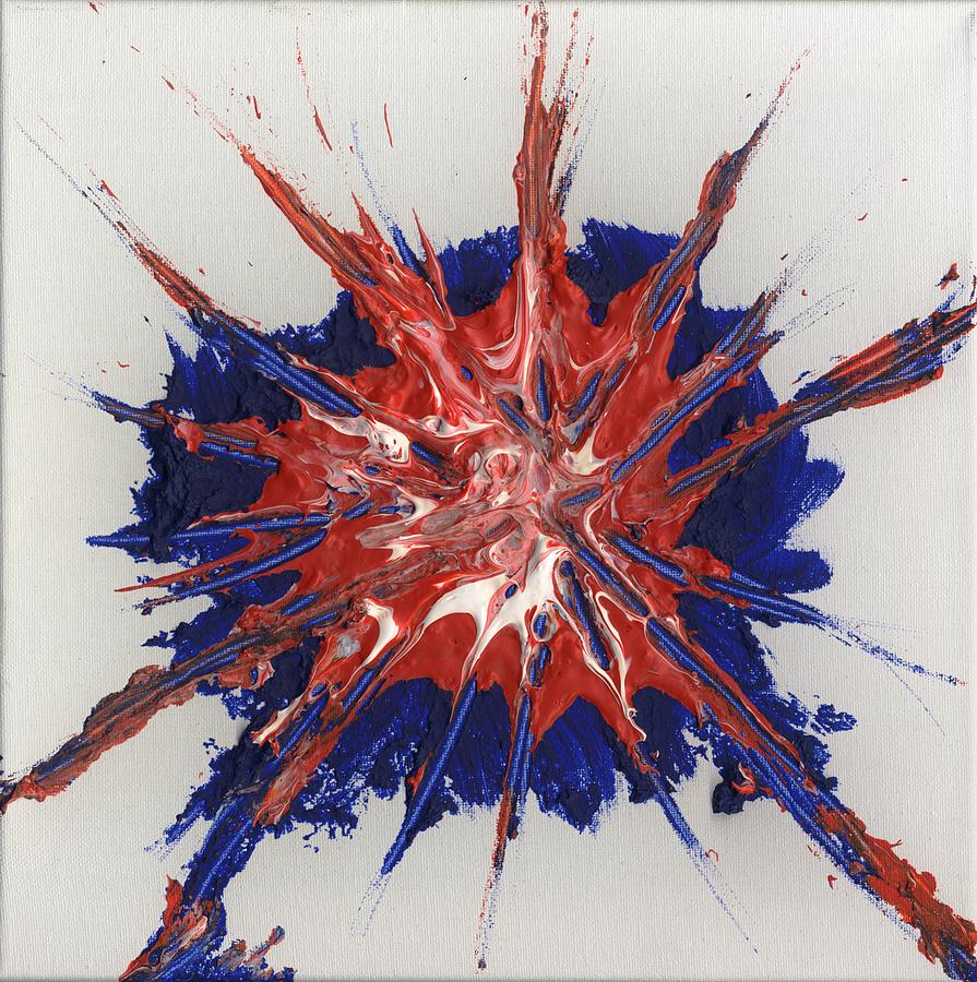 Fourth Of July Painting - Fireworks by Phil Strang