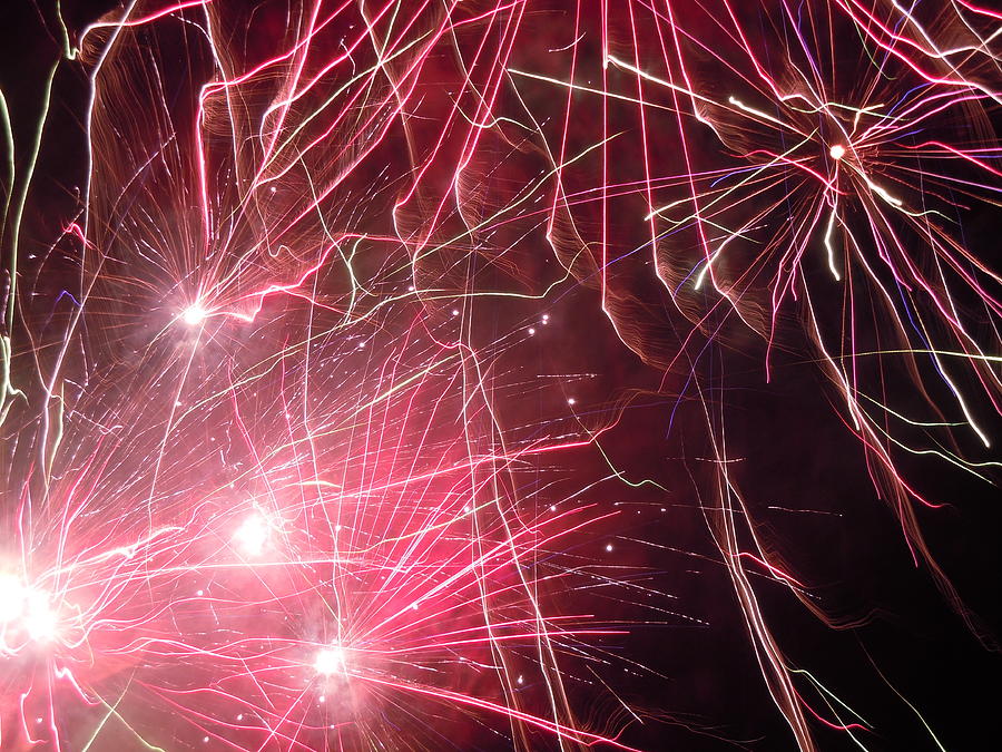 Fireworks Six Photograph by Nancy Griswold