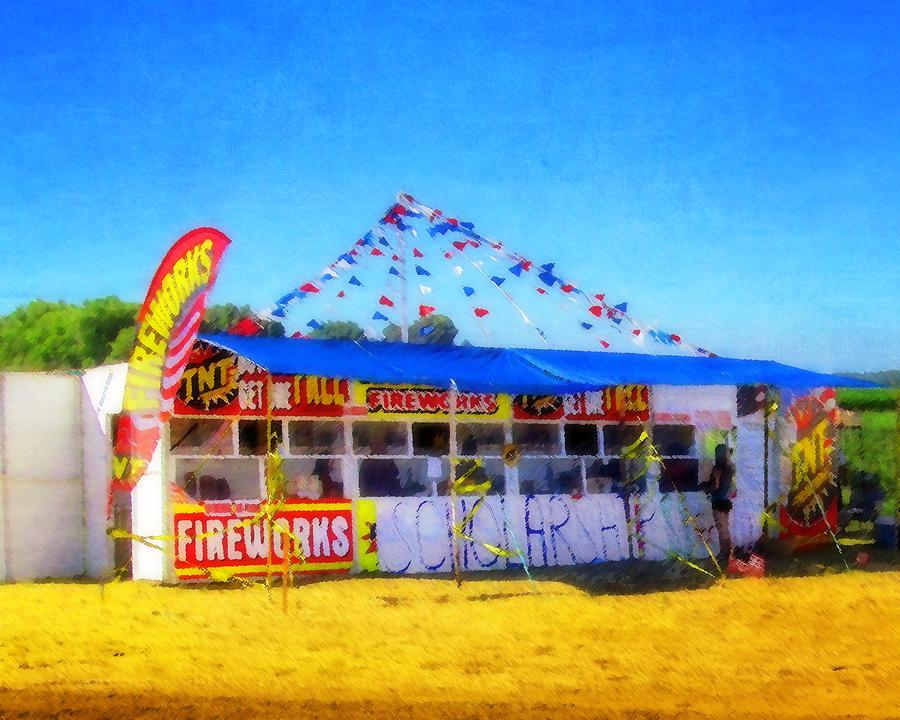 Fireworks Stand Photograph by Timothy Bulone