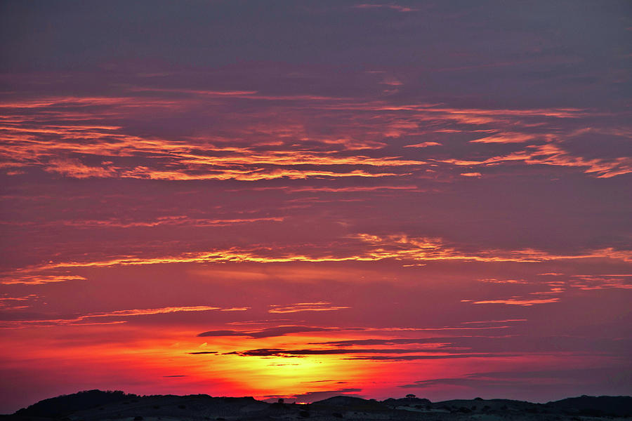 Firey Coastal Sky Photograph by Marisa Geraghty Photography
