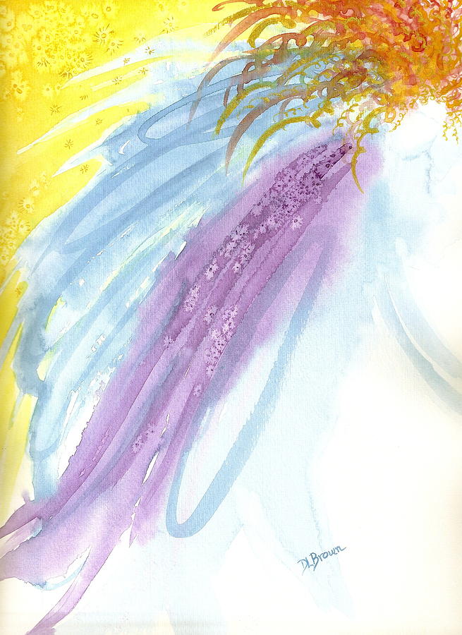 Firey Hair Angel Painting by Deb Brown Maher