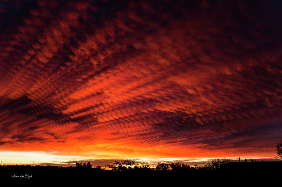 Fiery Sky 7 Photograph by Karen Slagle