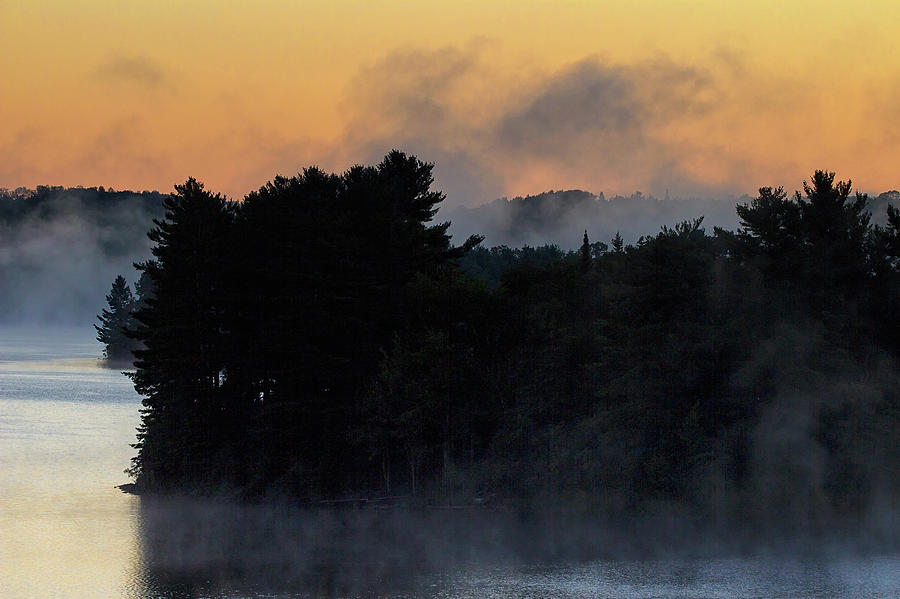 Firey Sunrise - Wollaston Lake Photograph by Spencer Bush