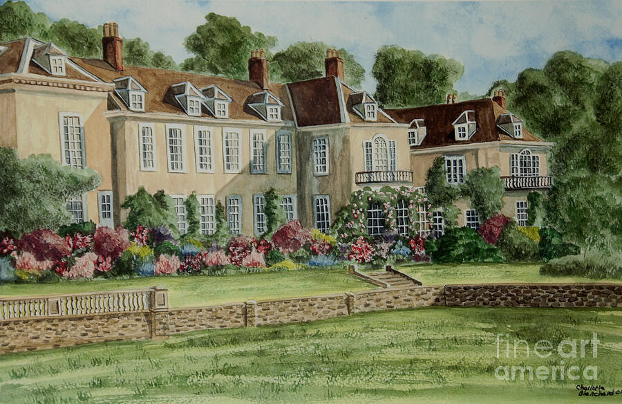 Firle Place England Painting by Charlotte Blanchard
