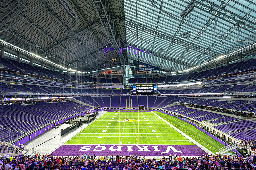 Minnesota Vikings Photograph - First Bank Stadium by Mark Harrington