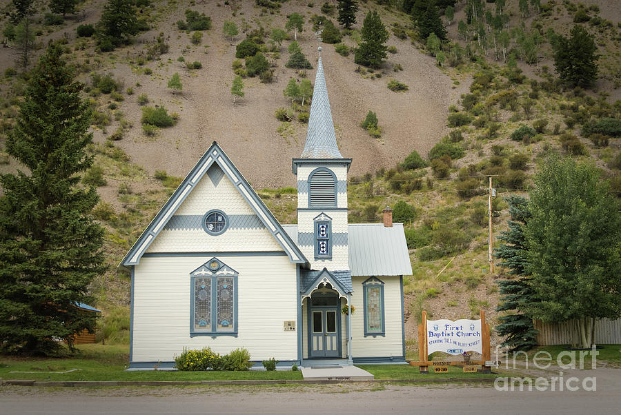Architecture Photograph - First Baptist Church - Lake City Colorado by Dusty Demerson