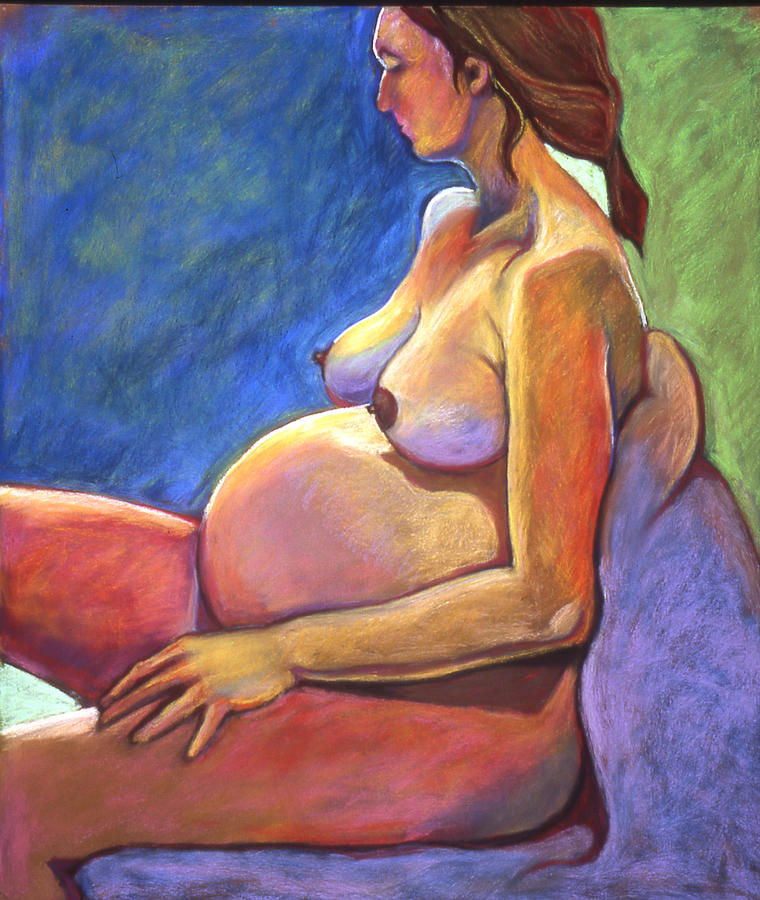 Woman Pastel - First Child by Kate Mueller