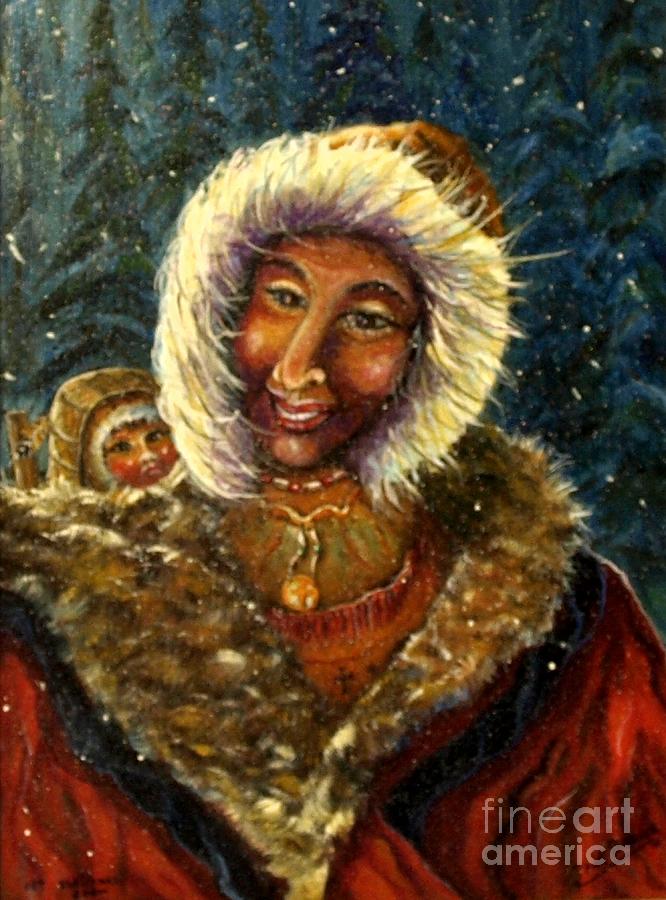 Wildlife Mixed Media - First Christmas Snow by Philip And Robbie Bracco