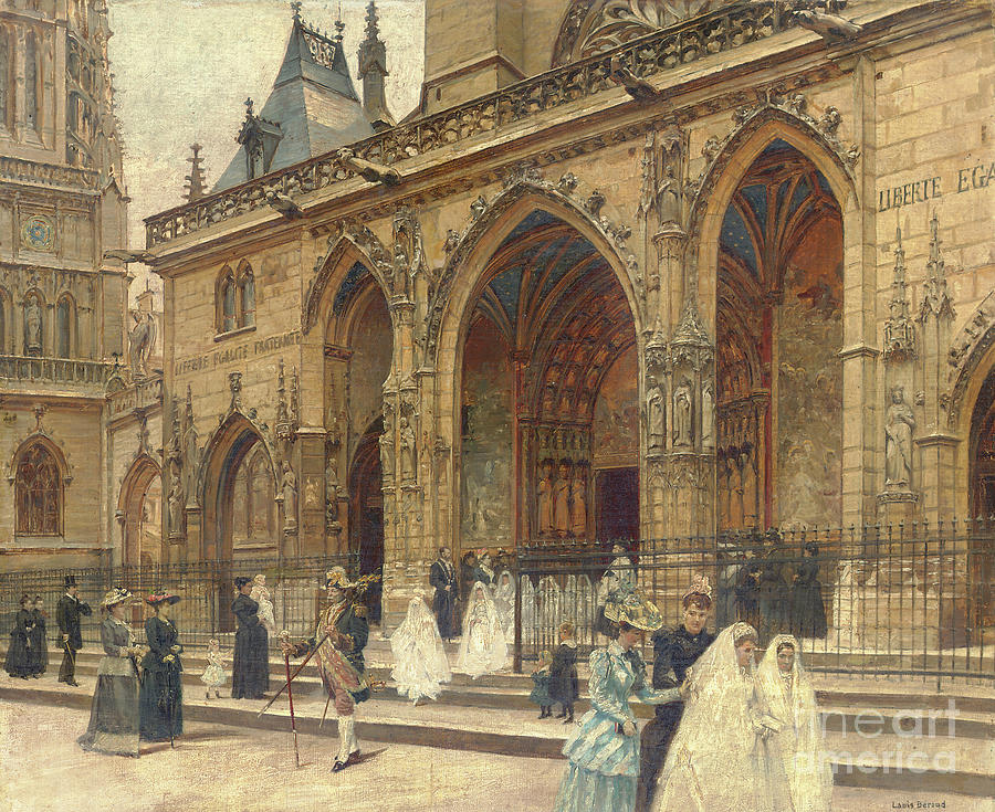 First Painting - First Communion by Louis Beroud First Painting - First Communion by Louis Beroud