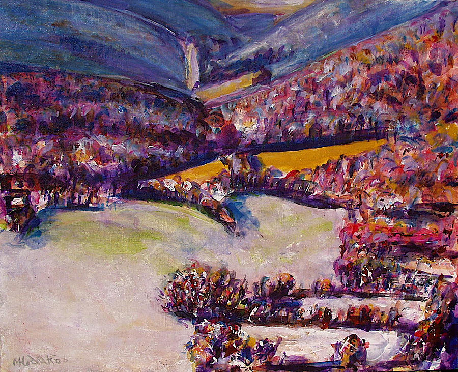 Landscape Painting - First Day Of March by Michael Hudak Landscape Painting - First Day Of March by Michael Hudak