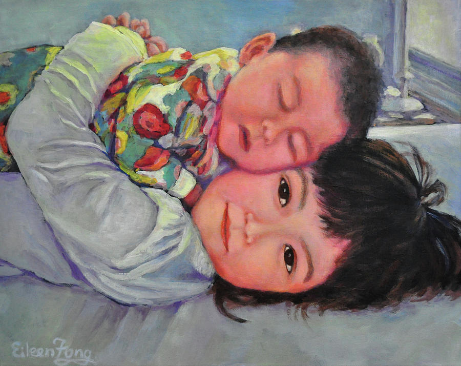 First Embrace Painting by Eileen  Fong