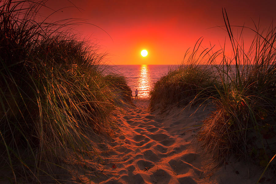 Sunset Photograph - First Encouter Beach Sunset September 2017 by Darius Aniunas