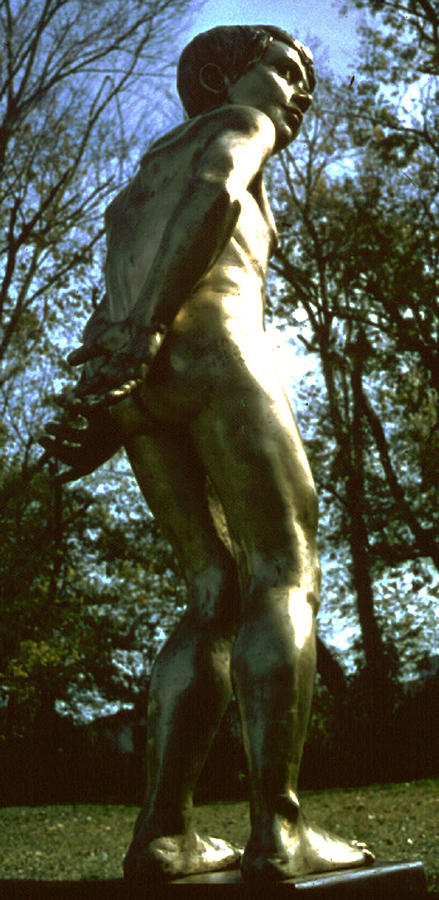 Male Nude Sculpture - First Expectations by Sarah Biondo