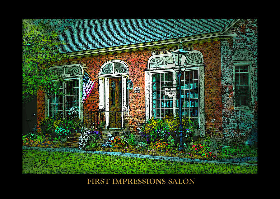 First Impressions Salon in Woodstock Vermont Photograph by Nancy Griswold