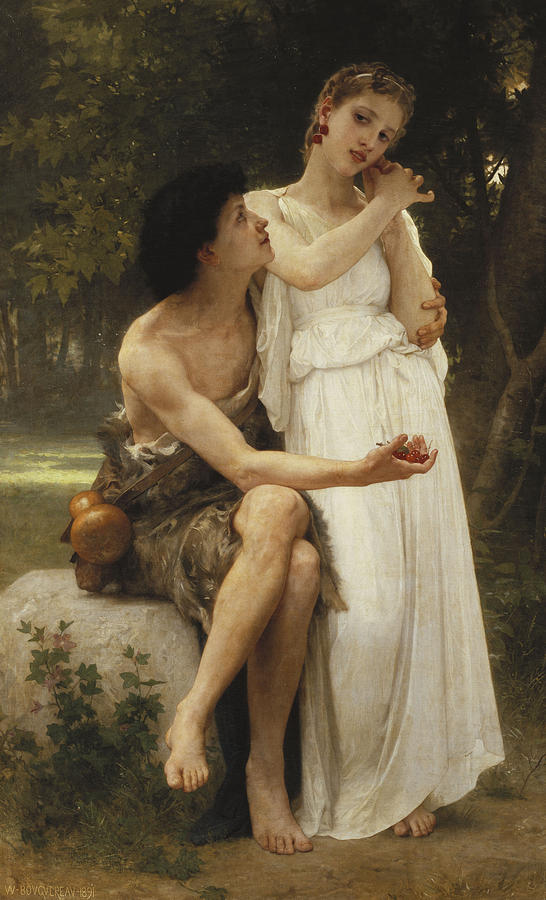 First Jewellery Painting by William Adolphe Bouguereau