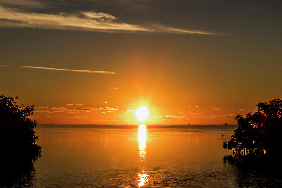 First Key West Sunrise 2018 D Photograph by Bob Slitzan