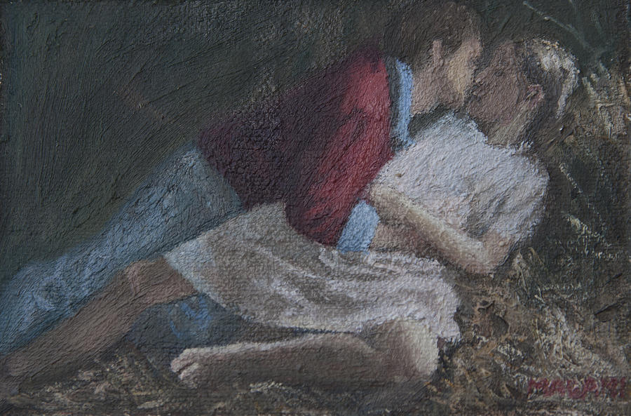 First Kiss Painting by Masami Iida