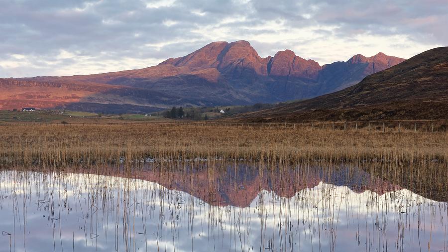 First light at Blaven Photograph by Stephen Taylor