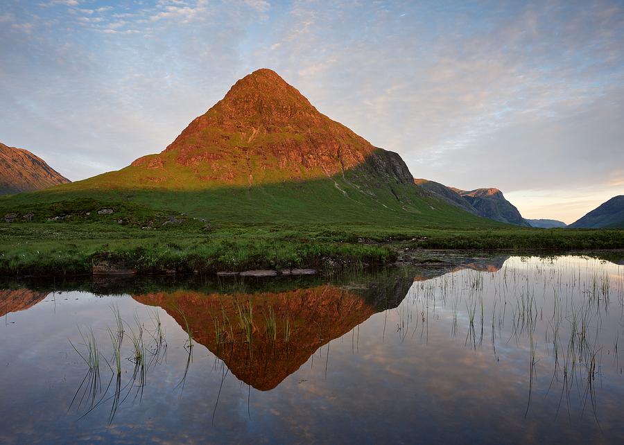 First Light at Buachaille Etive Beag Photograph by Stephen Taylor