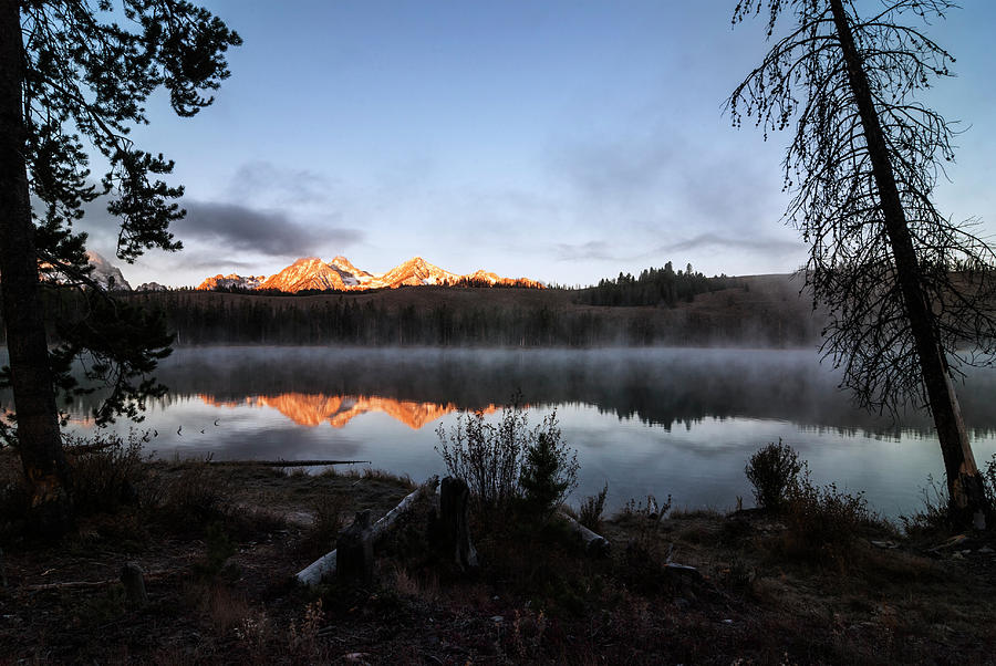 First light at Sawtooths Stanley Idaho Photograph by Vishwanath Bhat