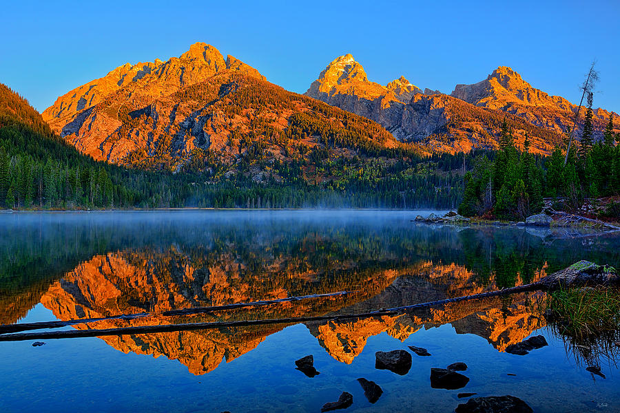 Grand Teton National Park Photograph - First Light at Taggart Lake by Greg Norrell