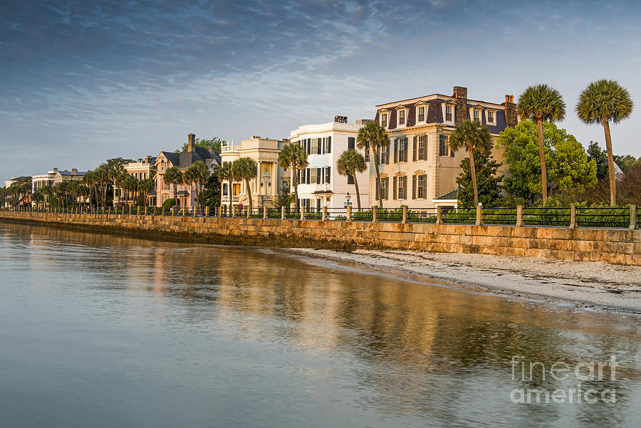 First Light At The Battery  Charleston South Carolina Photograph by Willie Harper